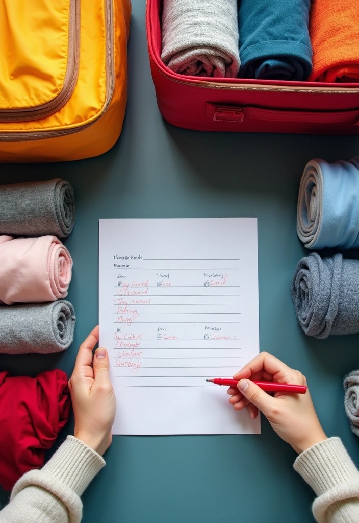 10 Essential Travel Preparation Tips That'll Make Your Trip a Breeze! - 3. Pack Smart with a Checklist