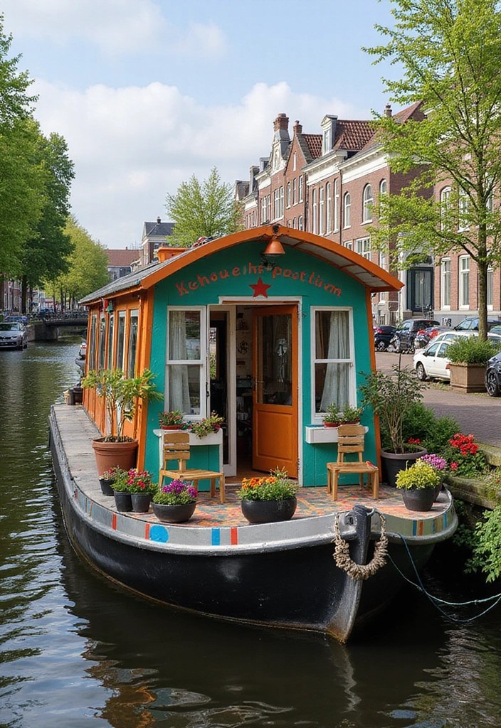 Discover 20 Best Airbnb Rentals Around the Globe You Can't Afford to Miss! - 9. The Quirky Houseboat in Amsterdam, Netherlands